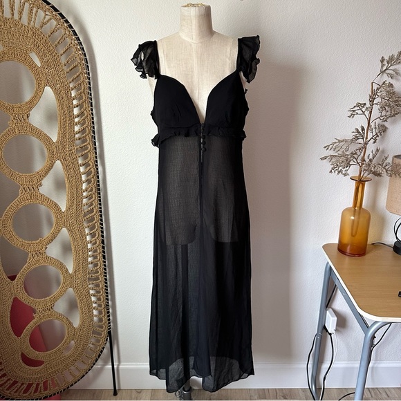 UO Silence + Noise Ezra Longline Flyaway Top - Picture 6 of 9